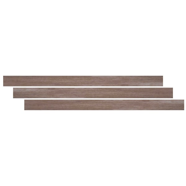 Ackland 0.75 in. T x 94 in. L x 0.63 in. W Estate Gray Luxury Vinyl Flooring Trim Quarter Round AKVTVESGR-QR - main